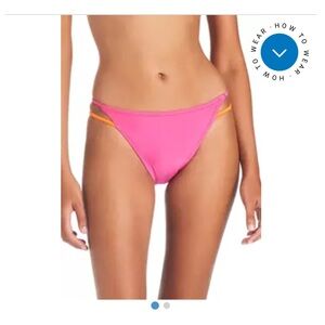 Sanctuary Twice As Nice Strappy Hipster Swim bottoms | M